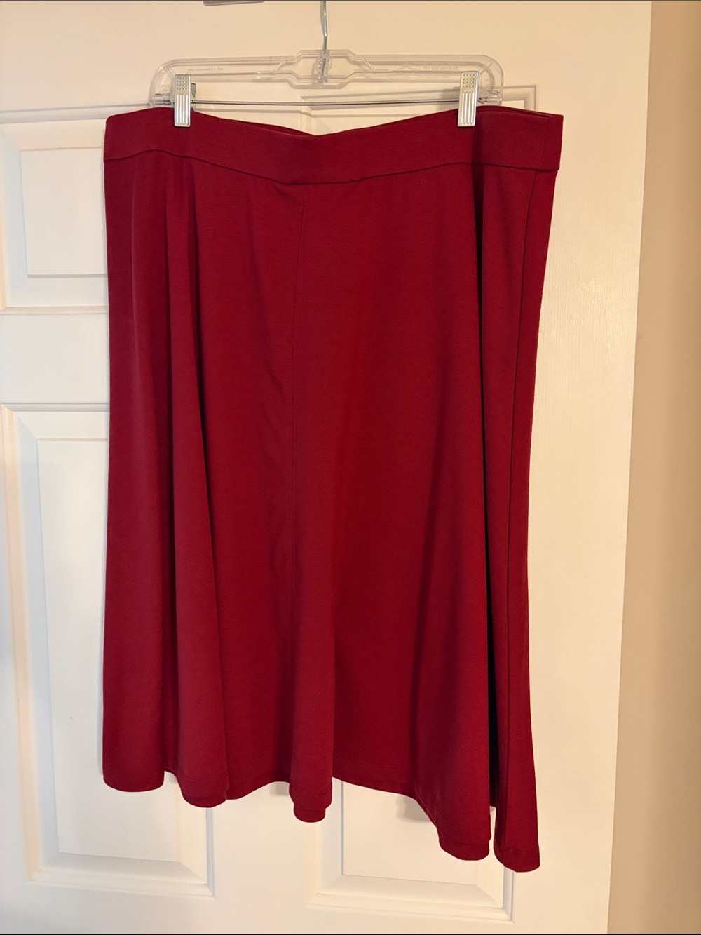 Lane Bryant Burgundy A-Line Skirt
